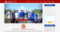 Desktop Screenshot of indiatraveltours.com