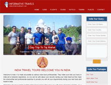 Tablet Screenshot of indiatraveltours.com